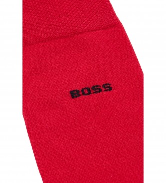 BOSS Pack 3 Pair of Standard Socks Gift Red, Black, Grey