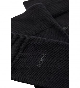 BOSS Pack 3 Pares de Calcetines Negro
