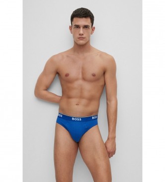 BOSS 3-pack Power Briefs Blue, Navy, Grey
