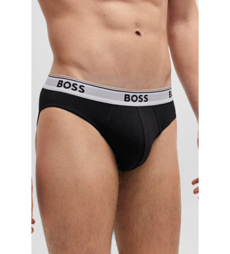 BOSS Pack 3 slips avec logo à la taille vert, marine, noir