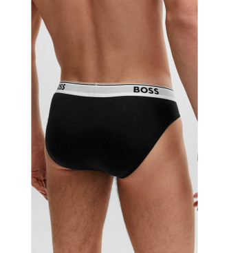 BOSS Pack 3 slips avec logo à la taille vert, marine, noir