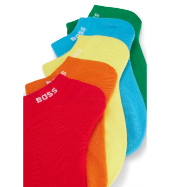 BOSS Confezione da 5 paia di calzini arcobaleno multicolori