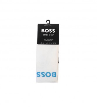 BOSS Pack de 2 Calcetines 2P RS Sport Col CC blanco