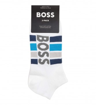 BOSS Pack of 2 Socks AS Stripe CC white