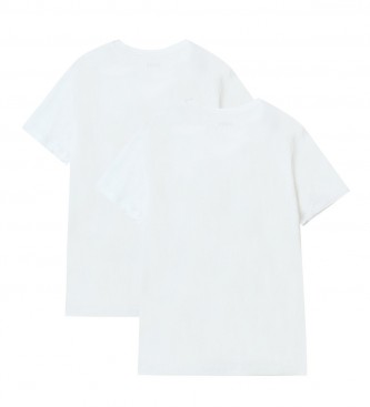 BOSS Lot de 2 T-shirts blancs Comfort  col en V