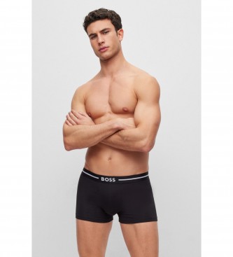 BOSS Pack de 3 boxers beige, negro