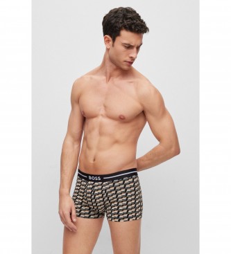 BOSS Pack de 3 boxers bege, preto