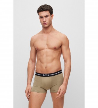 BOSS Confezione da 3 boxer beige e neri