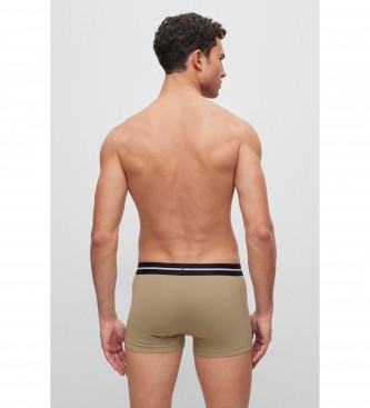 BOSS Pack of 3 boxers beige, black