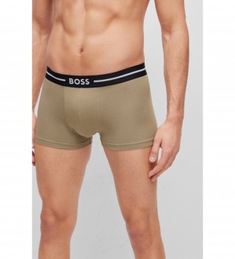 BOSS Confezione da 3 boxer beige e neri