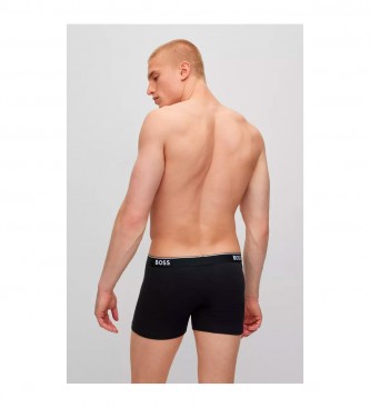 BOSS Frpackning med 3 boxershorts med logo - svart, bl, rd