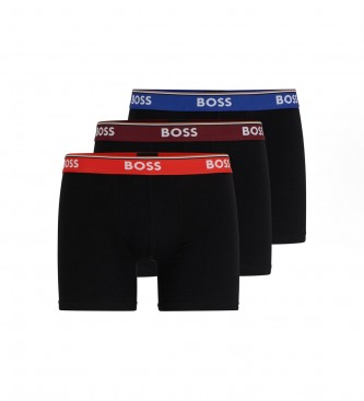 BOSS Pakke med 3 sorte boxershorts