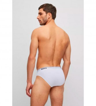 BOSS Confezione da 3 slip bianchi con logo