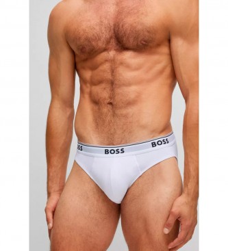 BOSS Confezione da 3 slip bianchi con logo