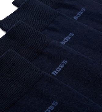 BOSS Confezione da 5 calzini blu navy di media lunghezza