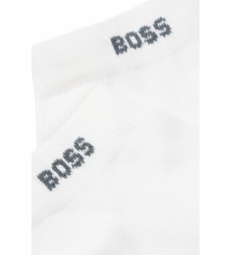 BOSS Pack de 5 calcetines tobilleros blanco