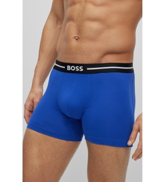 BOSS Pack 3 Boxershorts Bold schwarz, blau