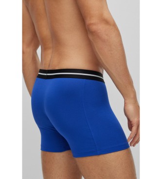 BOSS Pack 3 Boxershorts Bold schwarz, blau