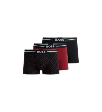 BOSS 3er Pack Bold Design Boxershorts 