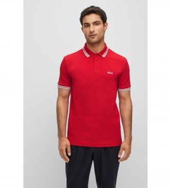 BOSS Polo rosso paddy
