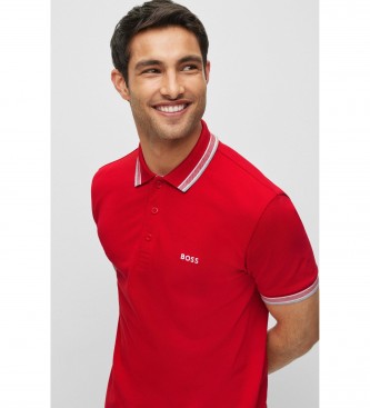 BOSS Polo rosso paddy