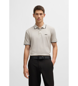 BOSS Paddy grijs poloshirt