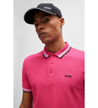 BOSS Polo Paddy roze