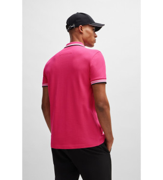 BOSS Polo Paddy roze
