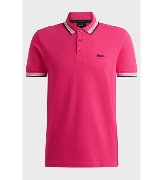 BOSS Polo Paddy roze