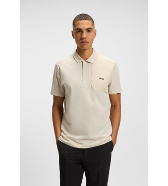 BOSS Paddy Glamping Poloshirt beige