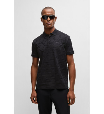 BOSS Polo Paddy HexaQuilt noir