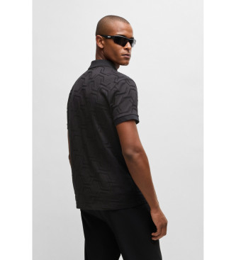 BOSS Polo Paddy HexaQuilt noir