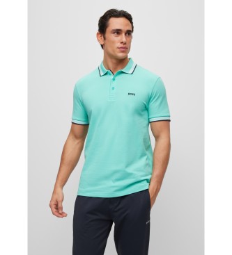BOSS Paddy turquoise polo shirt
