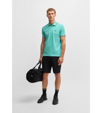 BOSS Paddy turquoise piqu polo