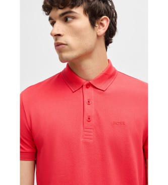 BOSS Paddy red pique polo shirt