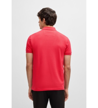 BOSS Paddy red pique polo shirt