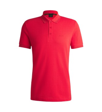 BOSS Paddy red pique polo shirt