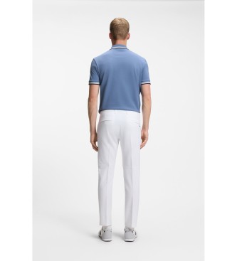 BOSS Polo in piqu� di cotone blu di Paddy