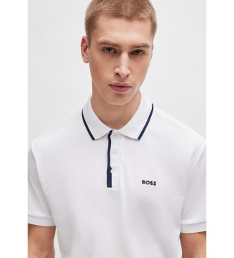 BOSS Polo Paddy Contrast white