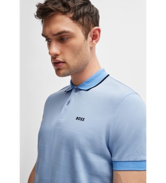 BOSS Paddy blauw poloshirt