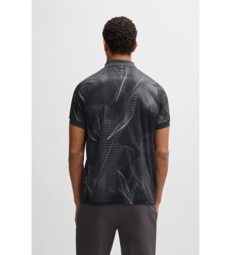 BOSS Paddy Desert Active Poloshirt schwarz