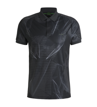 BOSS Paddy Desert Active Poloshirt schwarz