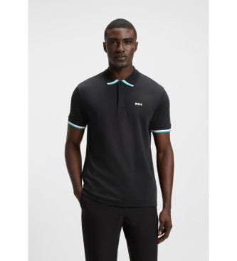 BOSS Paddy Lux Heritage Poloshirt zwart