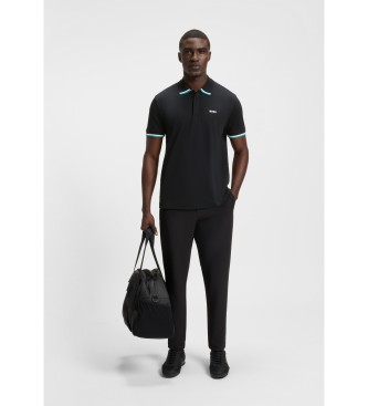 BOSS Paddy Lux Heritage Poloshirt zwart