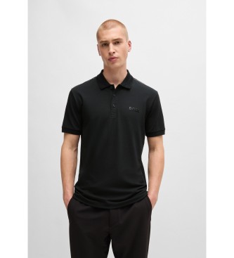 BOSS Paddy Mirror Polo Schwarz