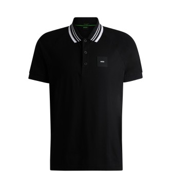 BOSS Koszulka polo Paddy Rib czarna
