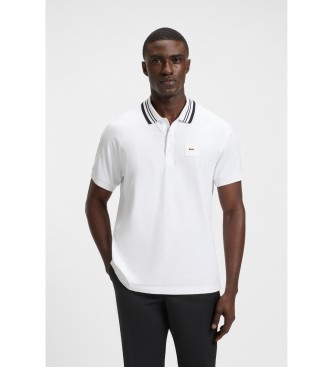 BOSS Polo majica Paddy Rib bela