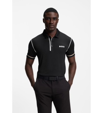 BOSS Paddytech Goc black polo shirt