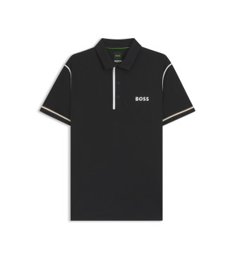 BOSS Paddytech Goc black polo shirt