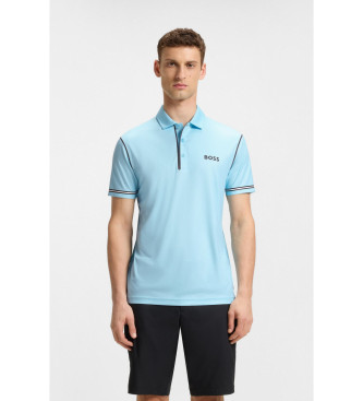 BOSS Paddytech Goc turquoise polo shirt